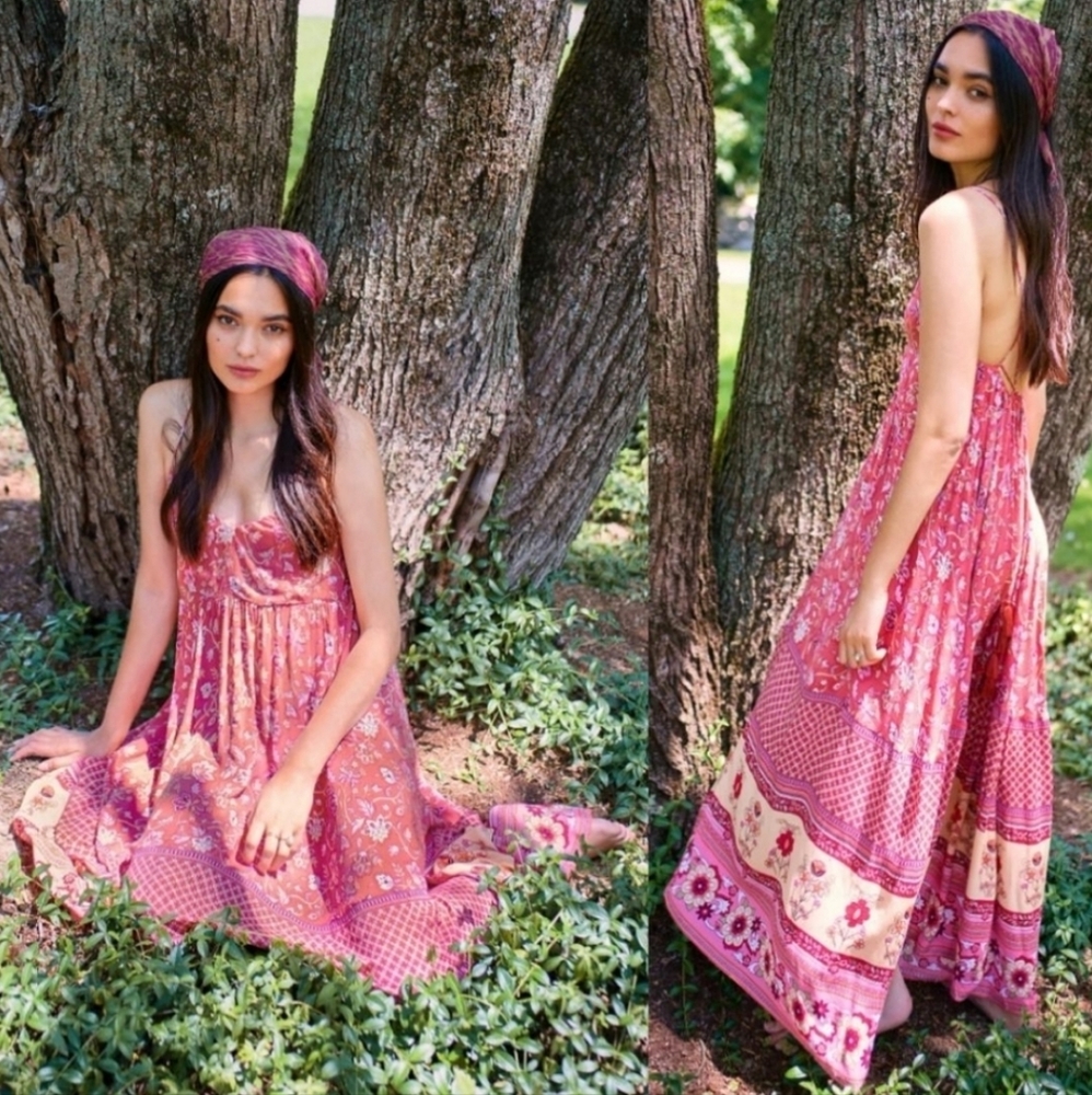 Free people Spell & The Gypsy Portobello Strappy Maxi Dress in Size MEDIUM